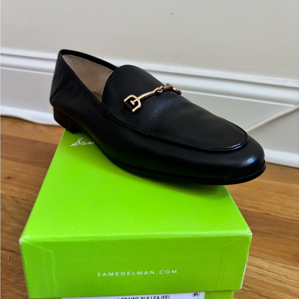Sam Edelman Black Leather Loafers